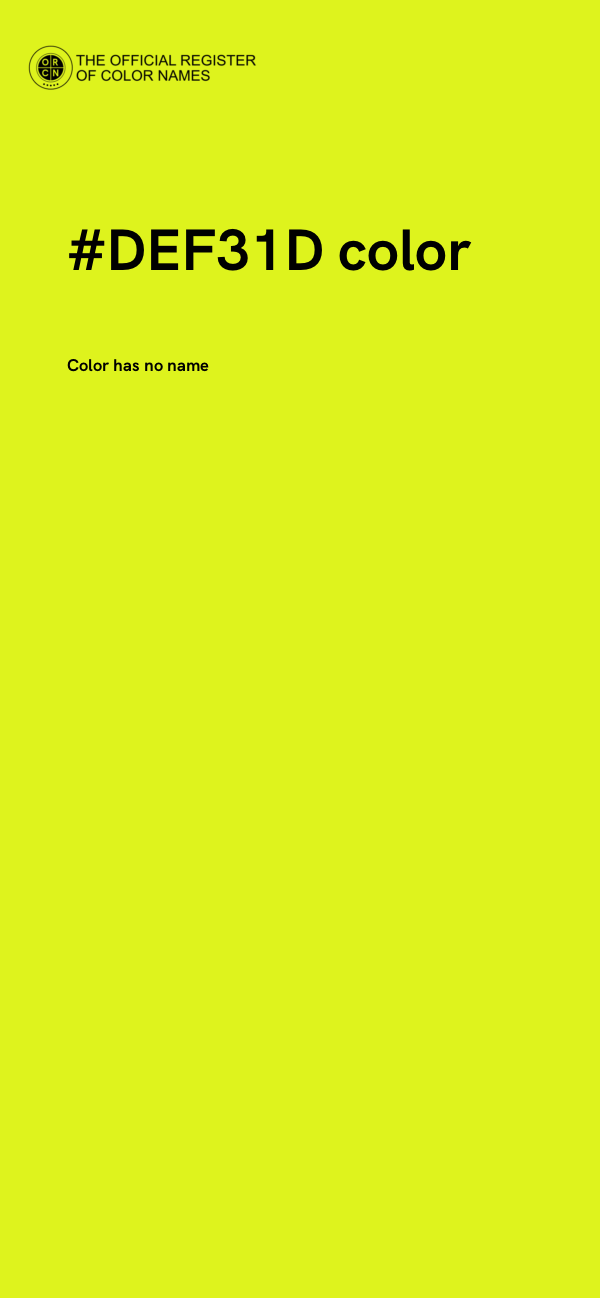 #DEF31D color image
