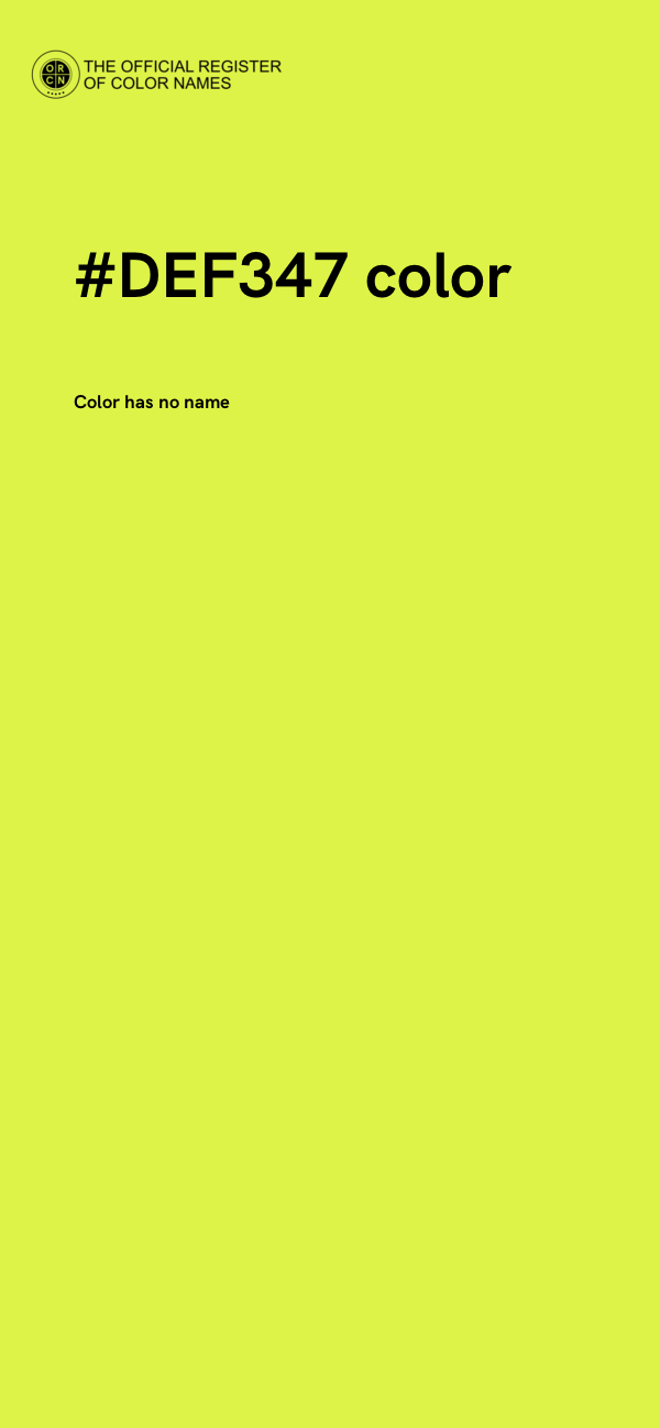#DEF347 color image