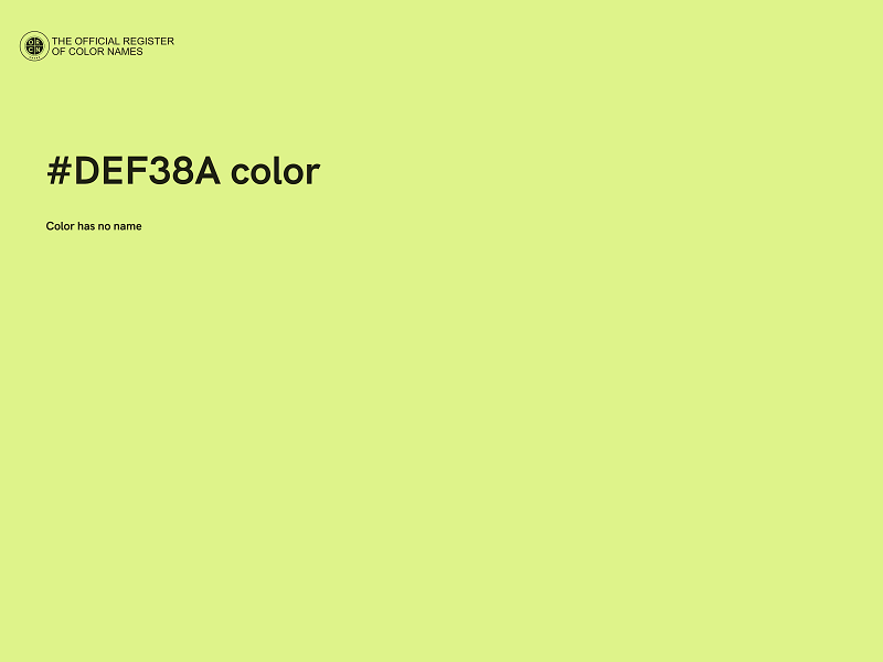 #DEF38A color image