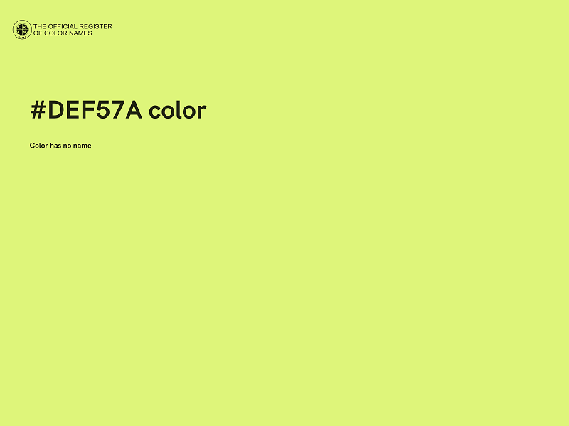 #DEF57A color image