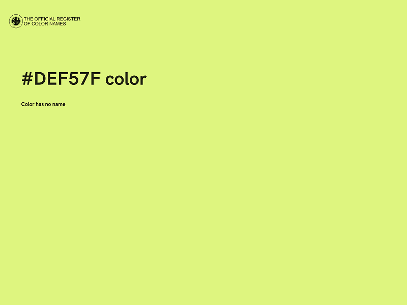 #DEF57F color image