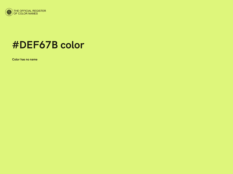 #DEF67B color image