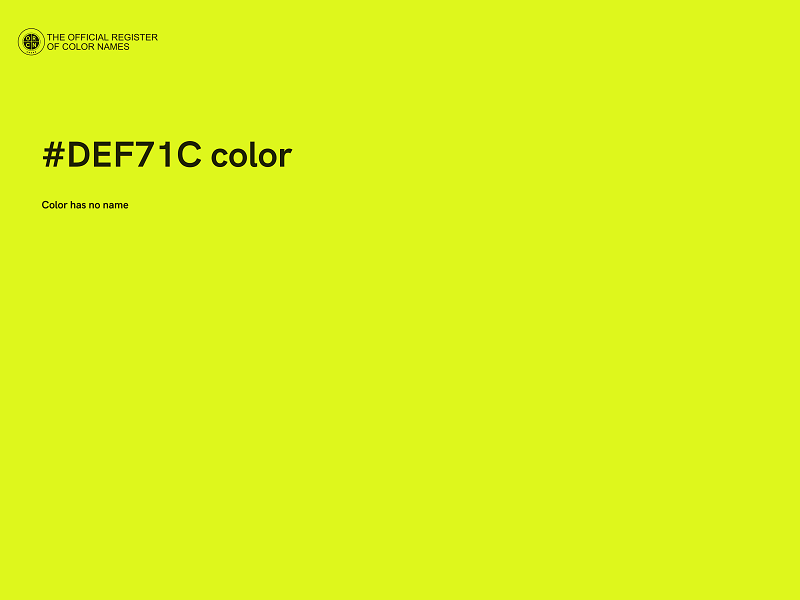#DEF71C color image