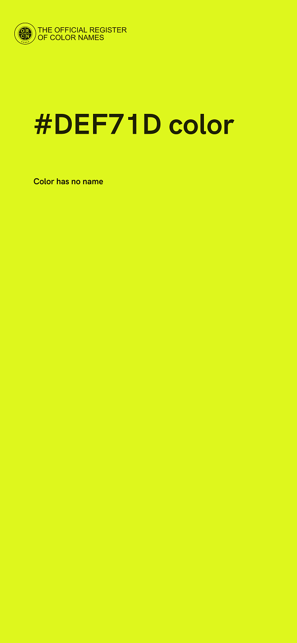 #DEF71D color image