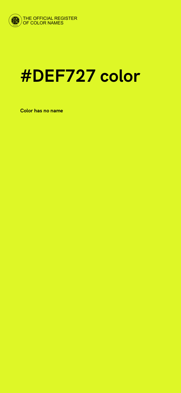 #DEF727 color image