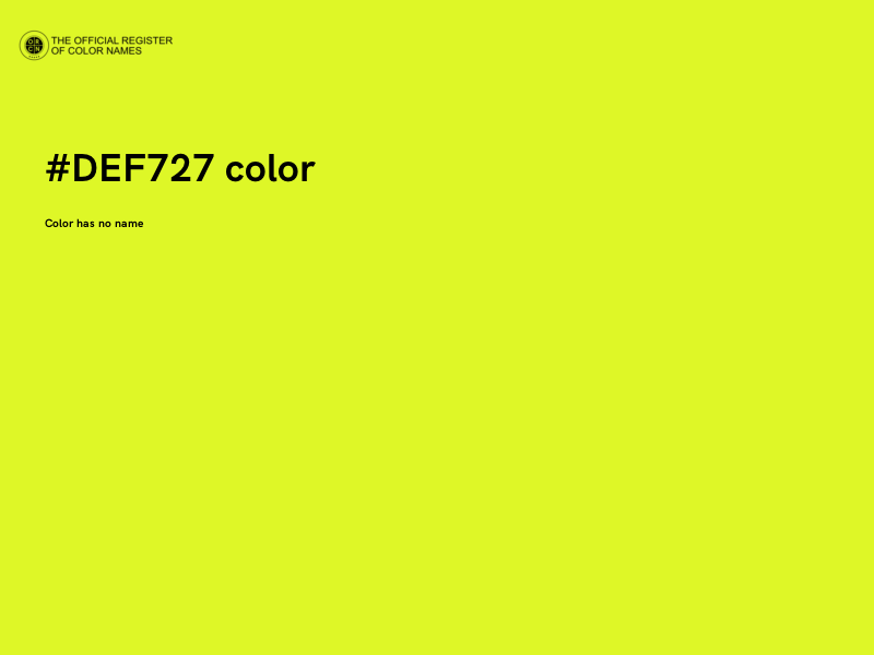 #DEF727 color image