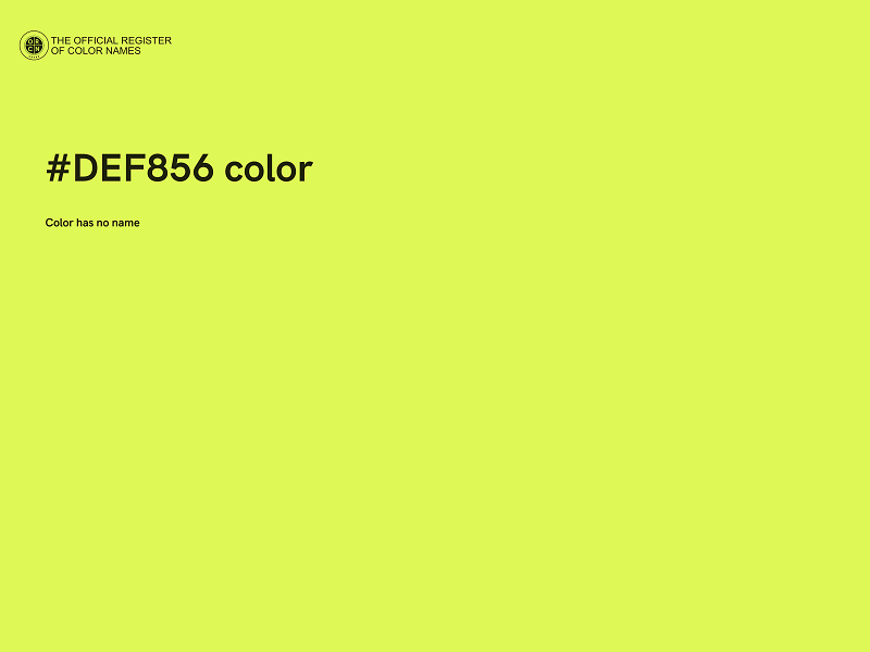 #DEF856 color image