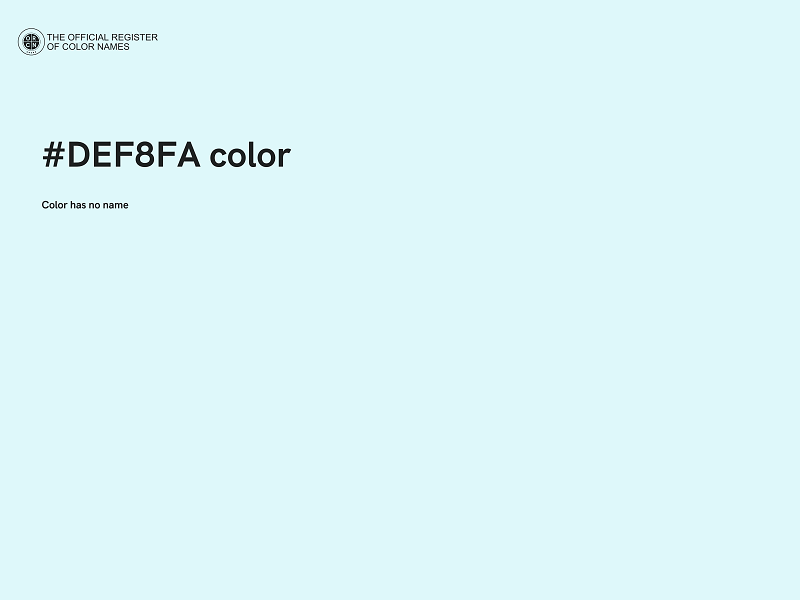 #DEF8FA color image