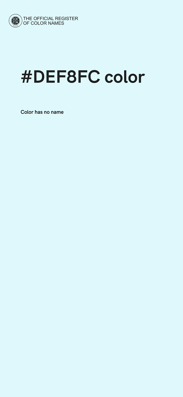 #DEF8FC color image