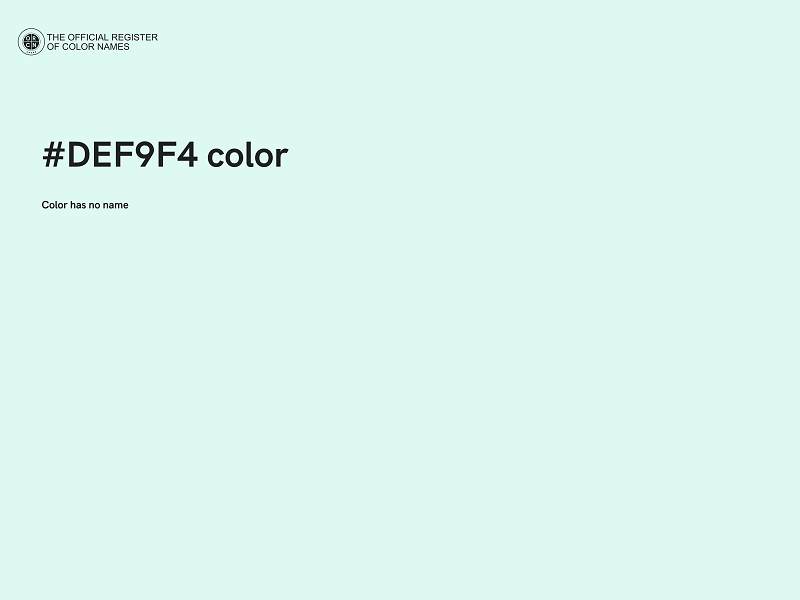 #DEF9F4 color image