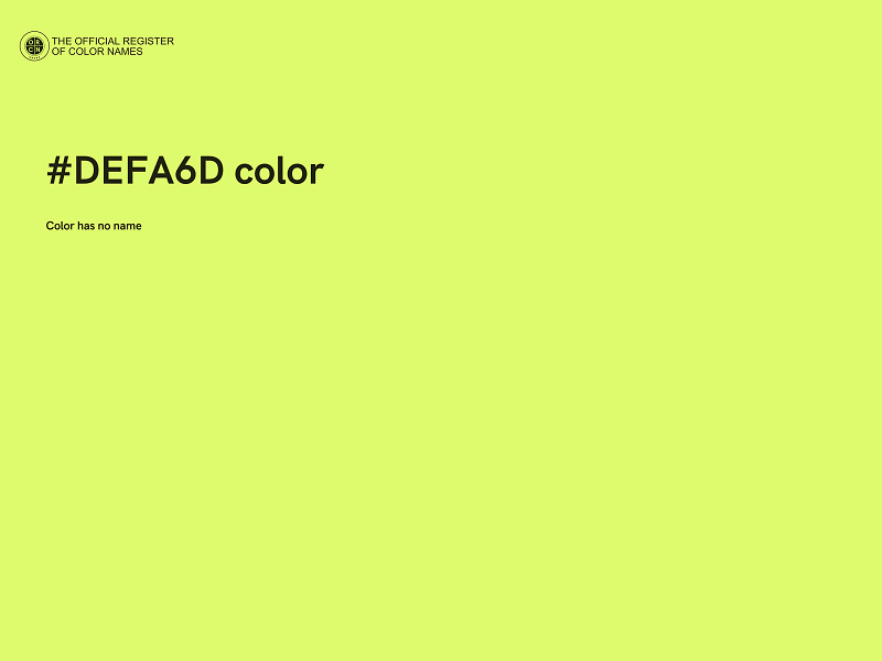 #DEFA6D color image