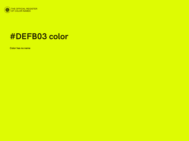 #DEFB03 color image