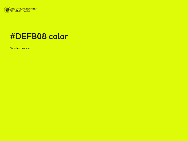 #DEFB08 color image