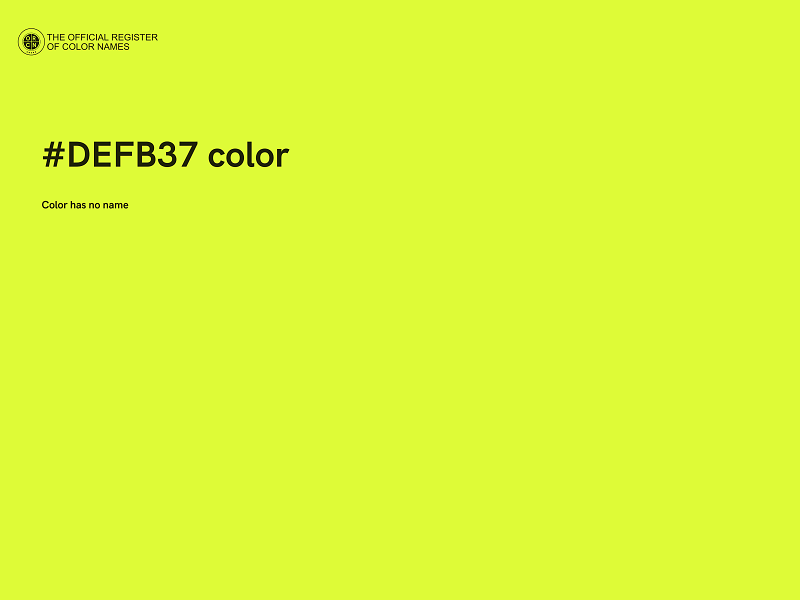 #DEFB37 color image