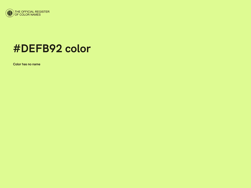 #DEFB92 color image