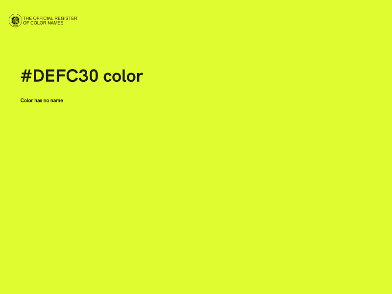 #DEFC30 color image