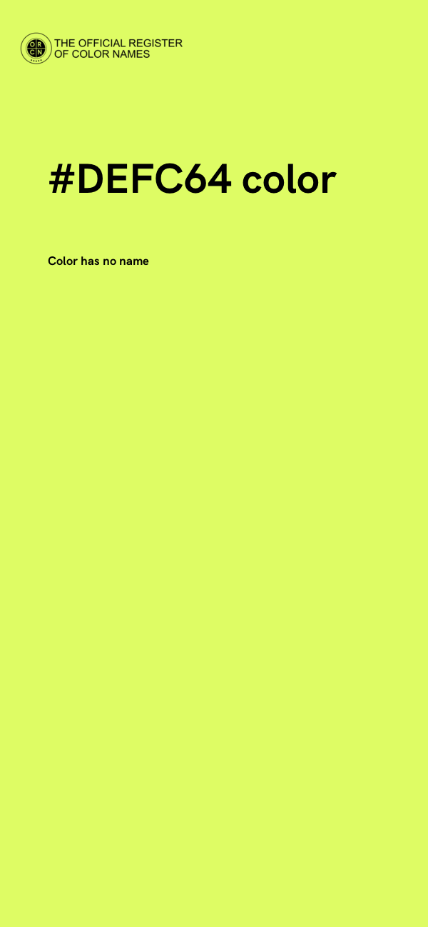 #DEFC64 color image