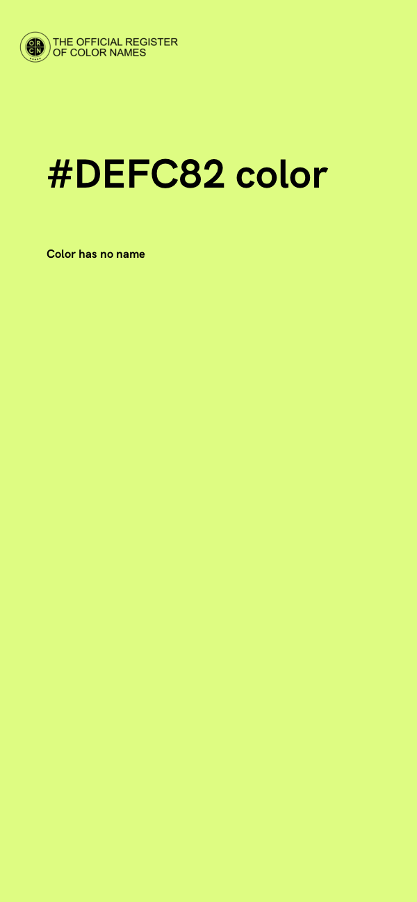 #DEFC82 color image