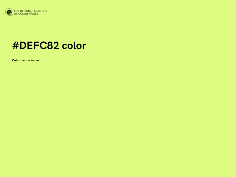 #DEFC82 color image