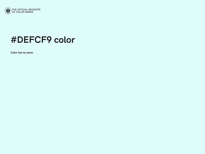 #DEFCF9 color image