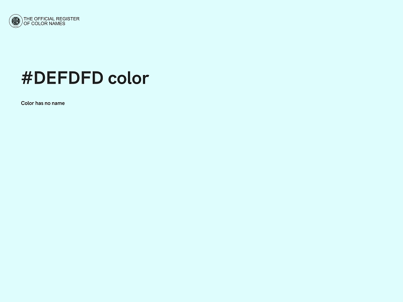 #DEFDFD color image