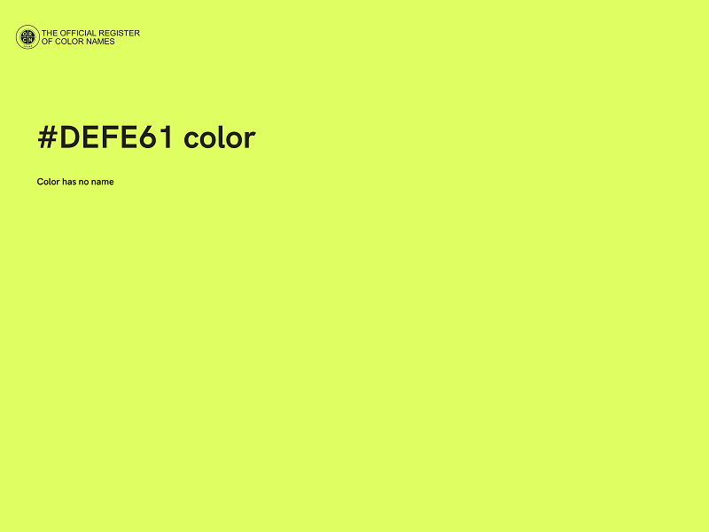 #DEFE61 color image