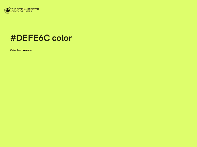 #DEFE6C color image