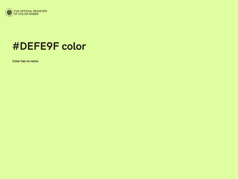 #DEFE9F color image