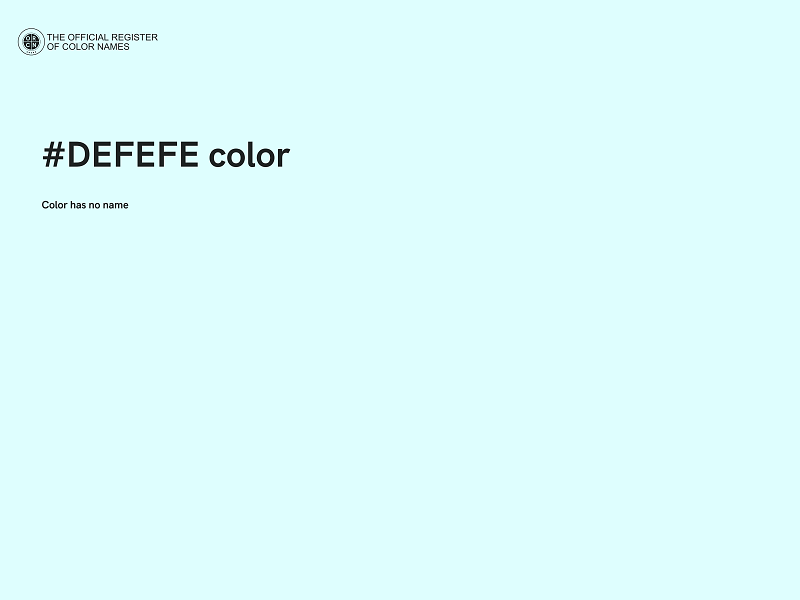 #DEFEFE color image