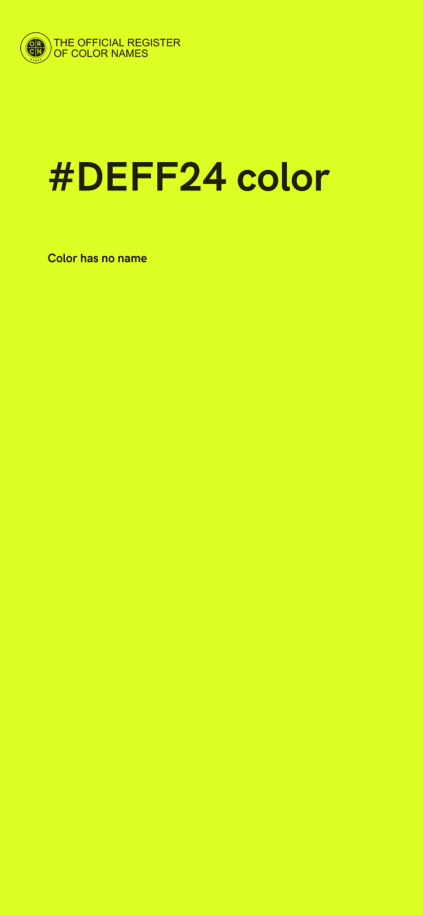 #DEFF24 color image