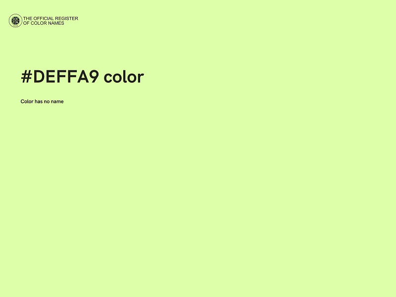 #DEFFA9 color image