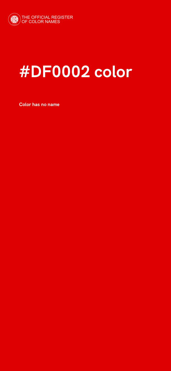 #DF0002 color image