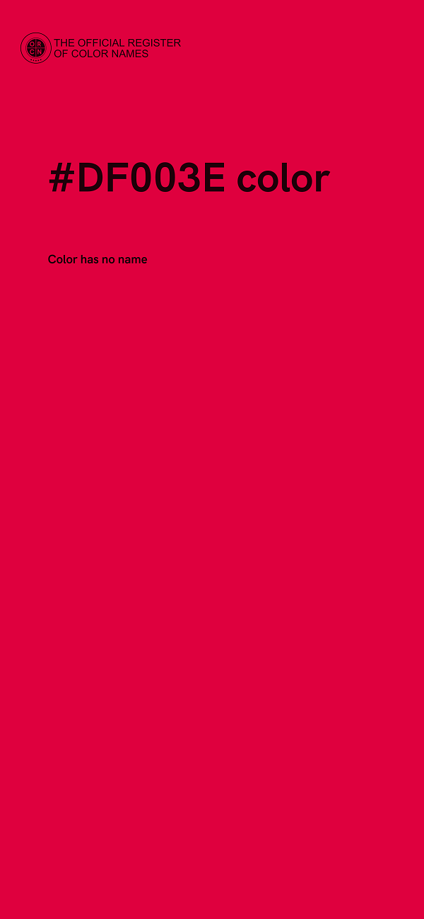 #DF003E color image