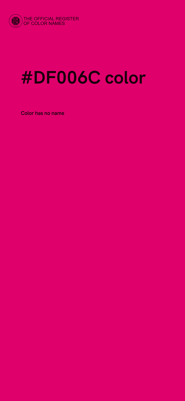 #DF006C color image