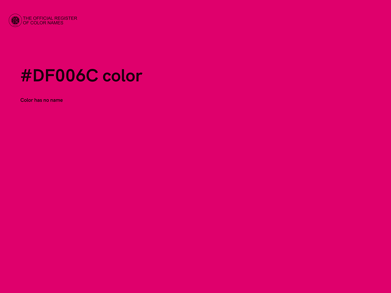 #DF006C color image