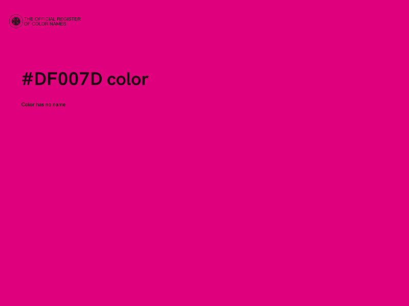 #DF007D color image