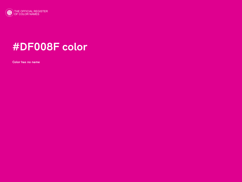 #DF008F color image