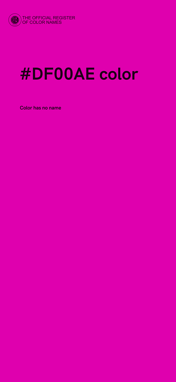 #DF00AE color image