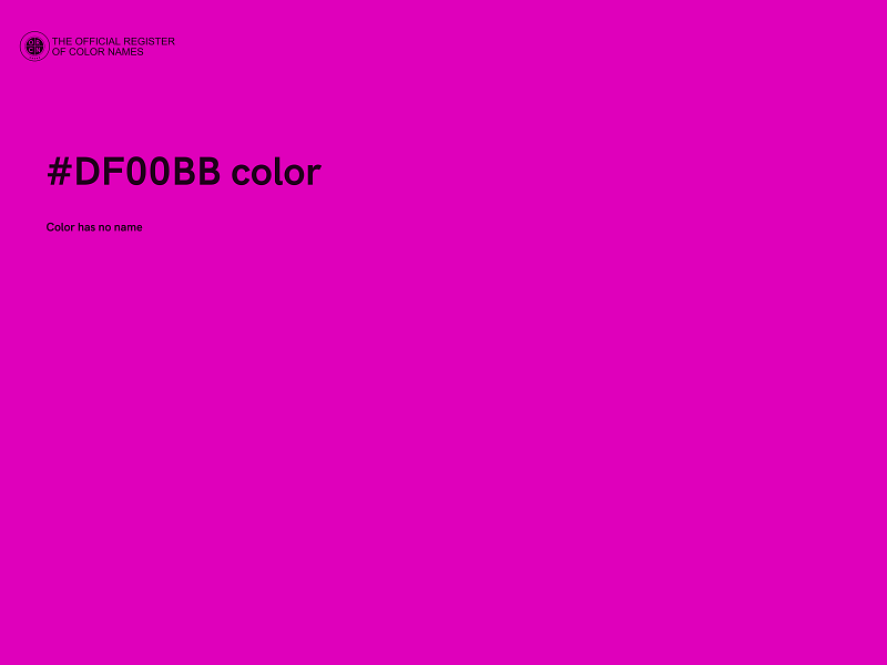 #DF00BB color image