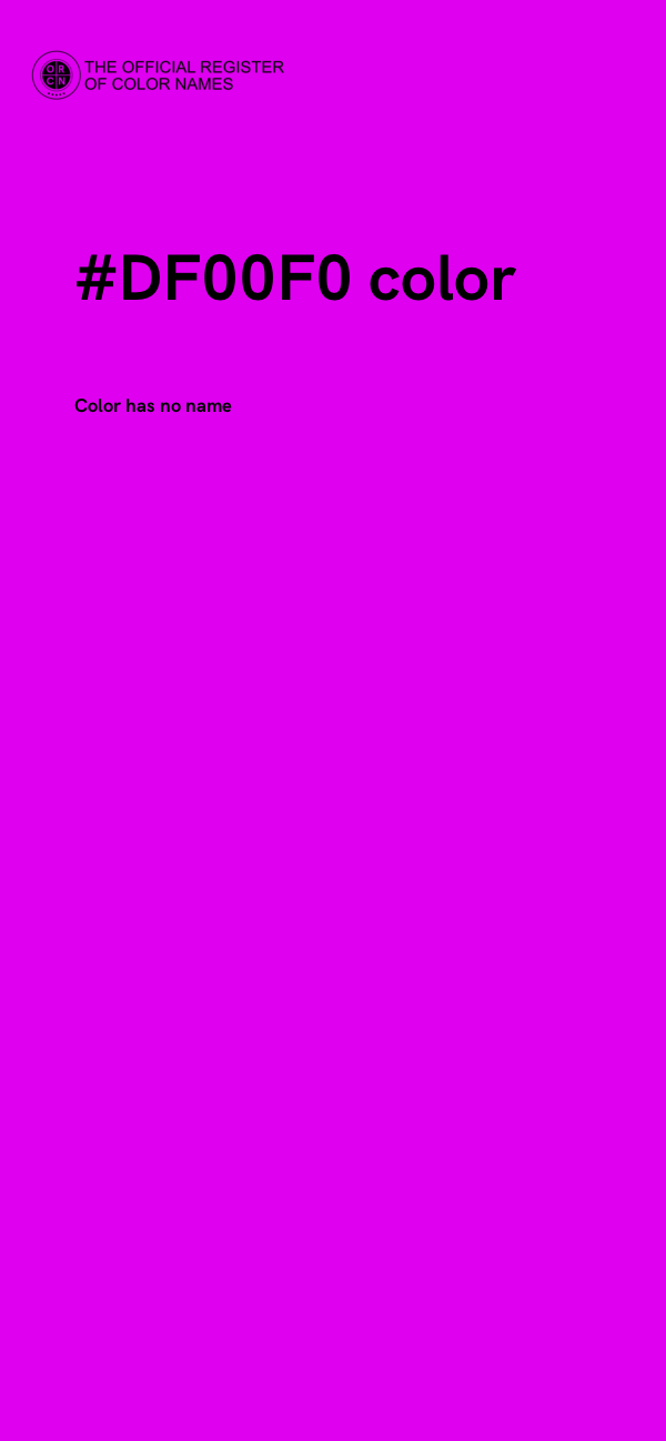 #DF00F0 color image