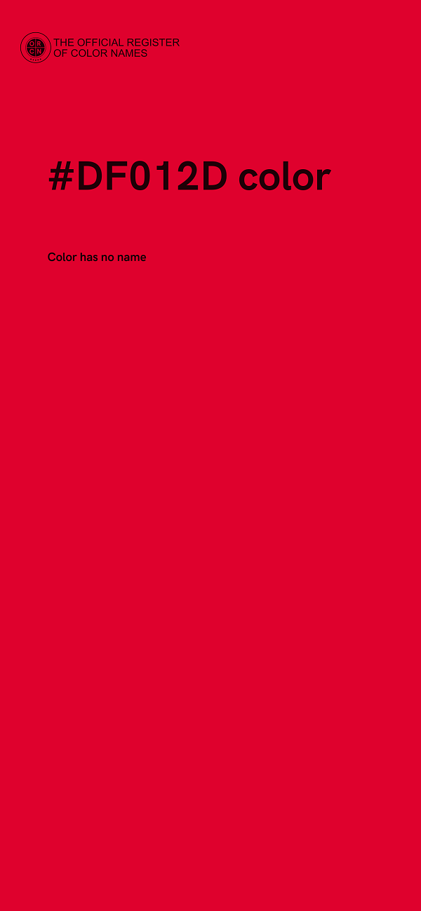 #DF012D color image