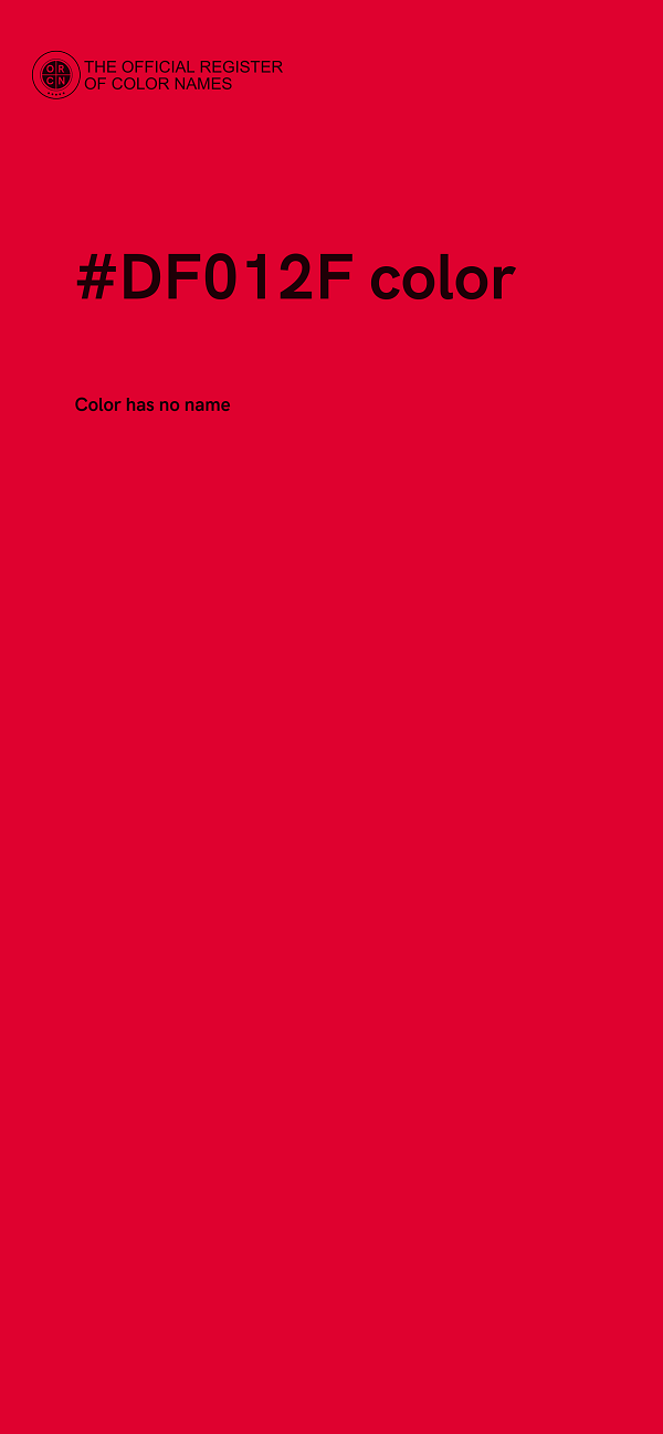#DF012F color image