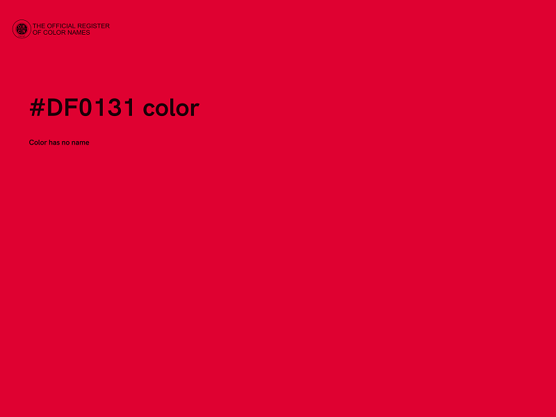 #DF0131 color image