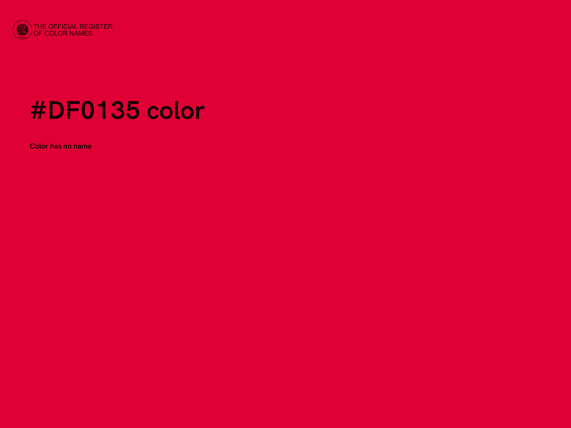 #DF0135 color image