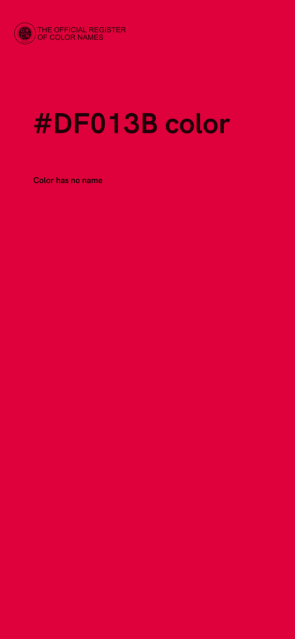 #DF013B color image