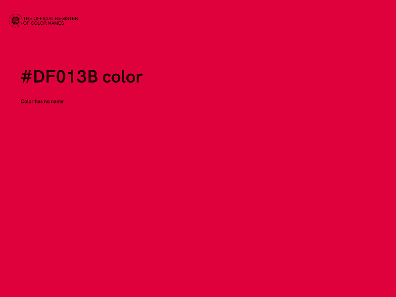 #DF013B color image