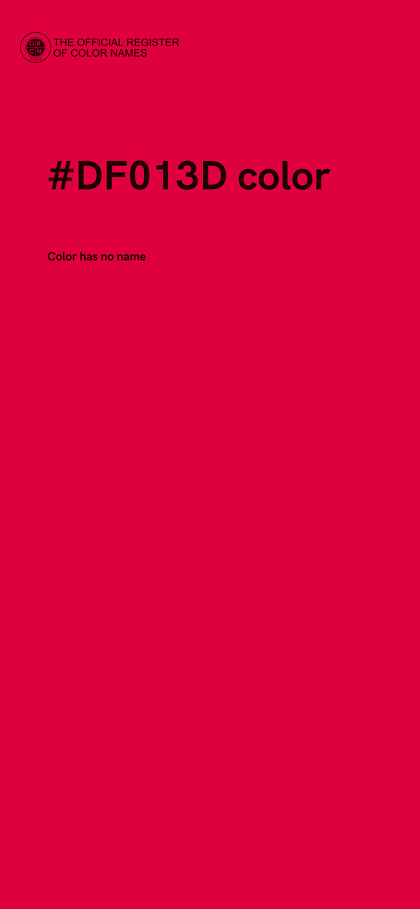 #DF013D color image
