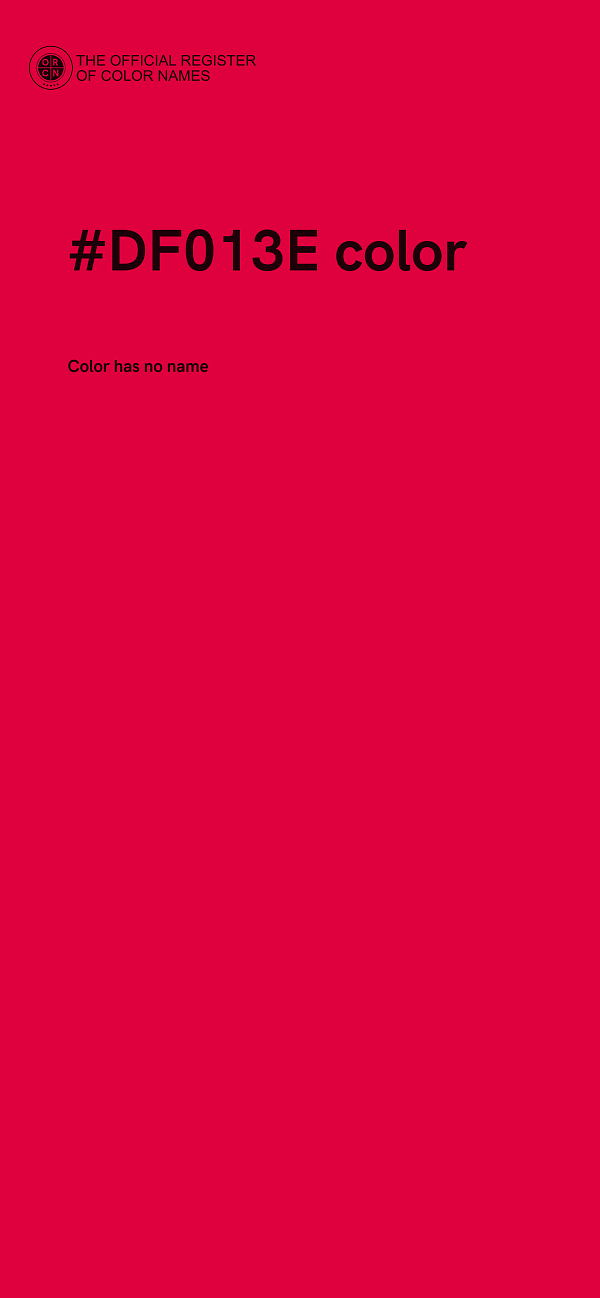 #DF013E color image