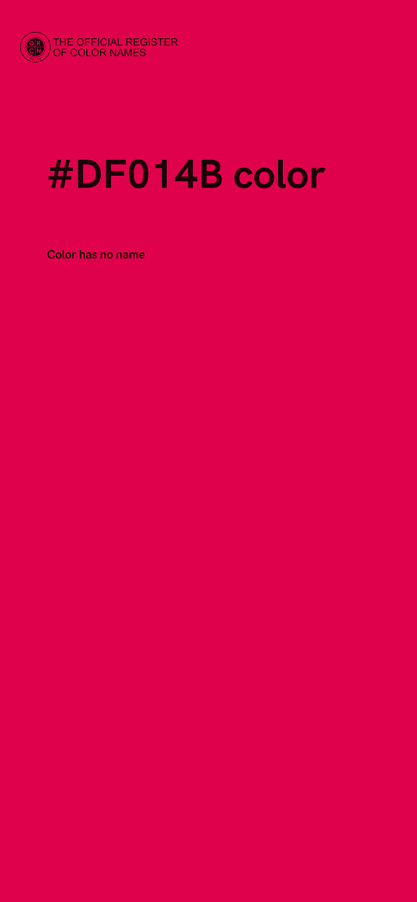 #DF014B color image