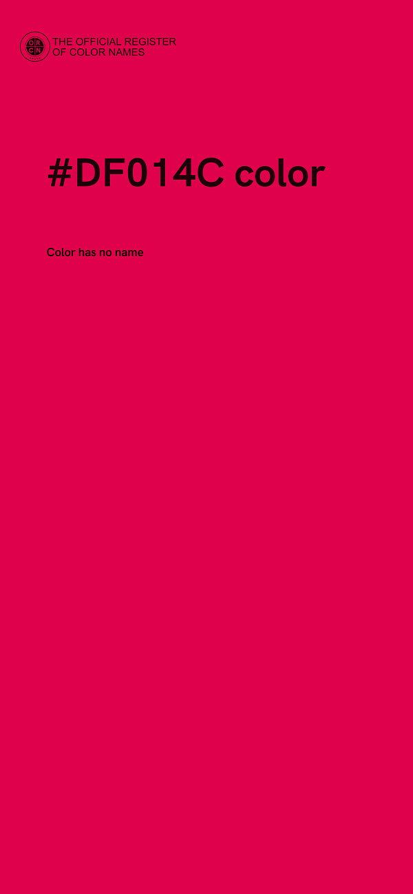#DF014C color image
